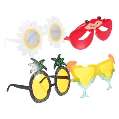 OUNONA 4 Stück Strandparty-Brille lustig Gläser für die Luau-Party Sonnenbrille tropisch Kostümbrillen dekorative Partybrille Neuheit Party Brille Foto -Requisiten Abs OUNONA 4 Stück Strandparty-Brille lustig Gläser für die Luau-Party Sonnenbrille tropisch Kostümbrillen dekorative Partybrille Neuheit Party Brille Foto -Requisiten Abs von OUNONA