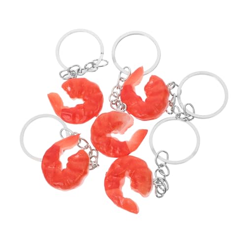 OUNONA 5 Stück Garnelenmodell schlüsselanhänger simuliertes Sushi Hummer-Modell Schlüsselbund realistische Meeresfrüchte Garnelenbilder künstlicher Hummer PVC OUNONA 5 Stück Garnelenmodell schlüsselanhänger simuliertes Sushi Hummer-Modell Schlüsselbund realistische Meeresfrüchte Garnelenbilder künstlicher Hummer PVC von OUNONA