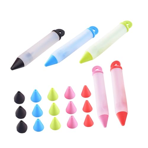 OUNONA 5 Stück Multifunktionaler Schokoladenstift Und Kuchendekoration Bäcker Rohrleitungen Anfänger Für Glasur Tipp Werkzeug Zuckerguss Keksdekorationsstifte Gebäck Stift Kieselgel OUNONA 5 Stück Multifunktionaler Schokoladenstift Und Kuchendekoration Bäcker Rohrleitungen Anfänger Für Glasur Tipp Werkzeug Zuckerguss Keksdekorationsstifte Gebäck Stift Kieselgel von OUNONA