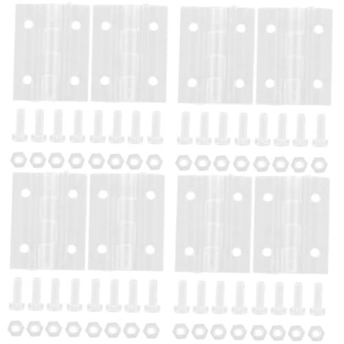 OUNONA 8 Sätze Scharnier Türhaken Kontrolle Vorrichtung überlagern Schlüssel Bi Wand Drehpunkt Loch Bausatz schnappen Aufhänger tragbare Tür Baracke Standard Türstopper Stk Transparent von OUNONA