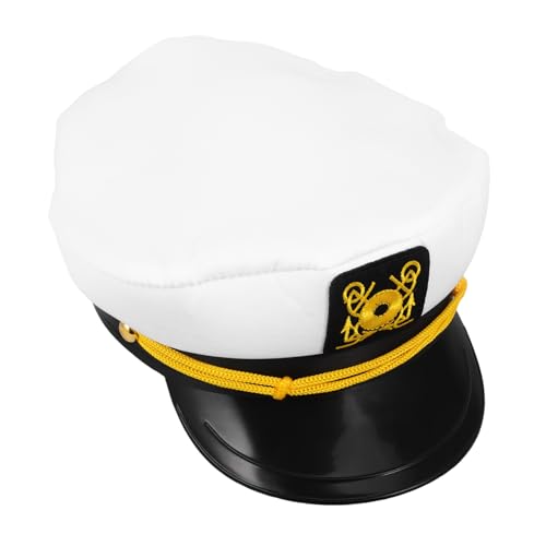 OUNONA Matrosenhut Matrosenkostüm Mann Captians Hut Yacht Captain Hut Matrosenkostüm Yachtkapitänshut Seemannshut verstellbarer Yachthut Kapitänsmütze Polyester OUNONA Matrosenhut Matrosenkostüm Mann Captians Hut Yacht Captain Hut Matrosenkostüm Yachtkapitänshut Seemannshut verstellbarer Yachthut Kapitänsmütze Polyester von OUNONA