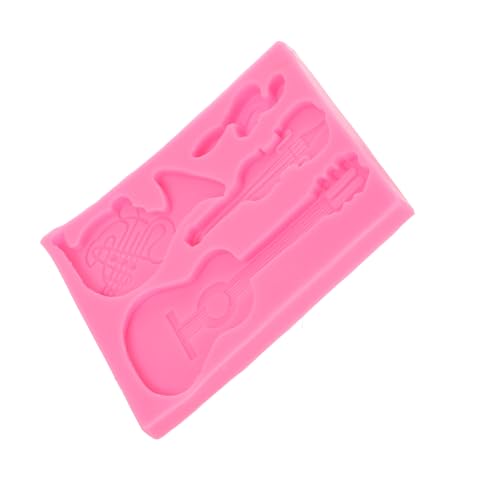 OUNONA Musik Geigenform Gitarren-Kuchenform süße Silikonformen kleine formen silikon Harznoten Harzformen Silikon-Kit Silikonschmuckformen Kieselgel Rosa OUNONA Musik Geigenform Gitarren-Kuchenform süße Silikonformen kleine formen silikon Harznoten Harzformen Silikon-Kit Silikonschmuckformen Kieselgel Rosa von OUNONA