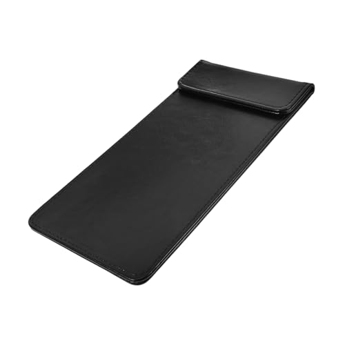 OUNONA Restaurant-Bestelltafel Klemmbrett-Clip Restaurant-Zwischenablage Dokument-Zwischenablage Speisekartenhalter Getränkekarte Klemmbretthalter Gästecheck-Pads Kunstleder Black von OUNONA