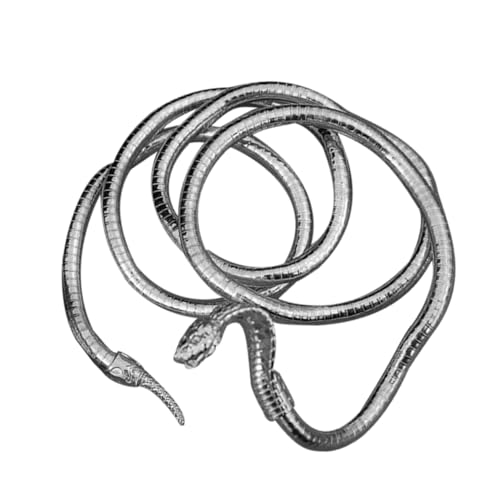 OUNONA Schlangenhalskette Halskette Schlange Halsband Mit Schlangenkette Kettenhalskette Für Anhänger Kettenanhänger Biegbares Schlangenarmband Zinklegierung Silver OUNONA Schlangenhalskette Halskette Schlange Halsband Mit Schlangenkette Kettenhalskette Für Anhänger Kettenanhänger Biegbares Schlangenarmband Zinklegierung Silver von OUNONA