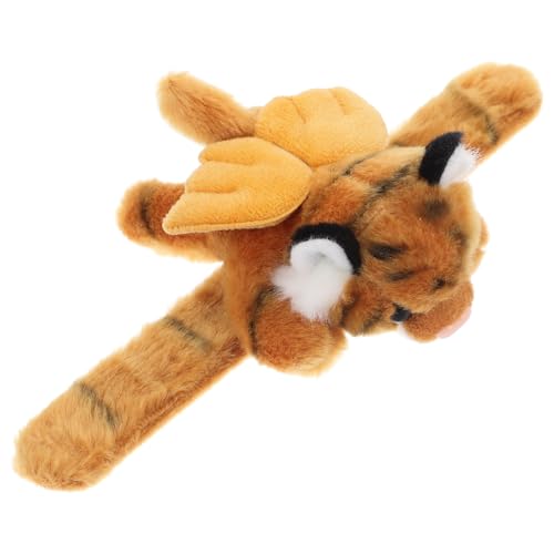 OUNONA Tierarmbänder Spielzeugtiger Animal-Slap-Armbänder für Tiger-Slap-Armband Ohrfeigenarmbänder Tiere Tiger Plüschtiere PP Baumwolle Yellow OUNONA Tierarmbänder Spielzeugtiger Animal-Slap-Armbänder für Tiger-Slap-Armband Ohrfeigenarmbänder Tiere Tiger Plüschtiere PP Baumwolle Yellow von OUNONA