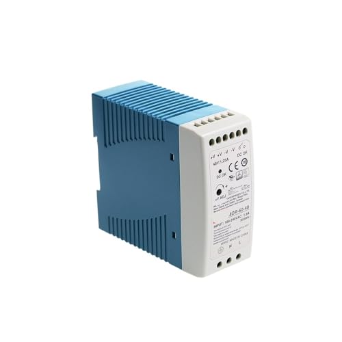 OURNXI Schaltnetzteil MDR-60-48 60 W 48 V DIN-Schienen-Schaltnetzteil 110 V/220 VAC auf 48 V DC 1,25 A Netzteil PSU SMPS Transformator DIN-Schiene von OURNXI