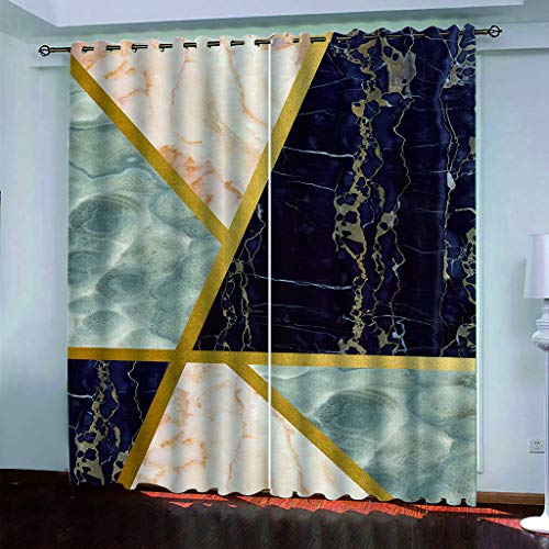 Vorhang Blickdicht Mit Ösen Marmorstruktur-Kunst 3D Muster Verdunklungsvorhänge 2 Stück Isolierung Kinder Wärmedämmende Und Geräuschreduzierende 140x160Cm Für Wohnzimmer Schlafzimmer Vorhang Blickdicht Mit Ösen Marmorstruktur-Kunst 3D Muster Verdunklungsvorhänge 2 Stück Isolierung Kinder Wärmedämmende Und Geräuschreduzierende 140x160Cm Für Wohnzimmer Schlafzimmer von OUSIKA