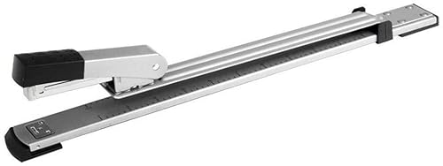 Hefter Heftgerät Langarm-Hefter – 25 Blatt Kapazität, 300 Mm Ausladung – Ergonomisches Metallgehäuse, Robust Und Zuverlässig – Schwarz Tacker Für Hause Büro(A) von OUYUE