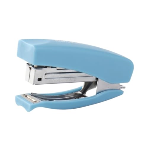 Hefter Heftgerät Soft-Grip-Hefter Kompakter Handgriff-Hefter Tacker Für Hause Büro(Blue) von OUYUE