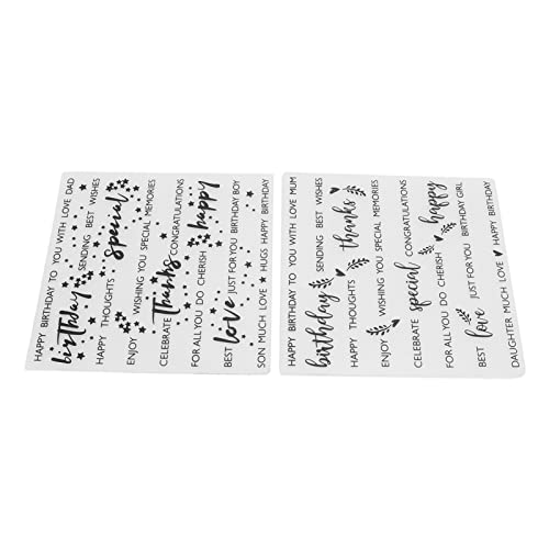 OVAQUIXI DIY -Plastik -Präge Ordner 2pcs Klare Briefmarken für Scrapbooking Kartenherstellung, Einfache Operation für Enthusiasten OVAQUIXI DIY -Plastik -Präge Ordner 2pcs Klare Briefmarken für Scrapbooking Kartenherstellung, Einfache Operation für Enthusiasten von OVAQUIXI