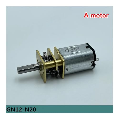 OVSHPUZV DC 3V -6V GN12-N20 Full Metal Gear Electronic Starter 5V 68RPM 80RPM 575RPM Slow Speed High Torque Reducer Electronic Starter DIY Hobby Toy(A Motor) von OVSHPUZV