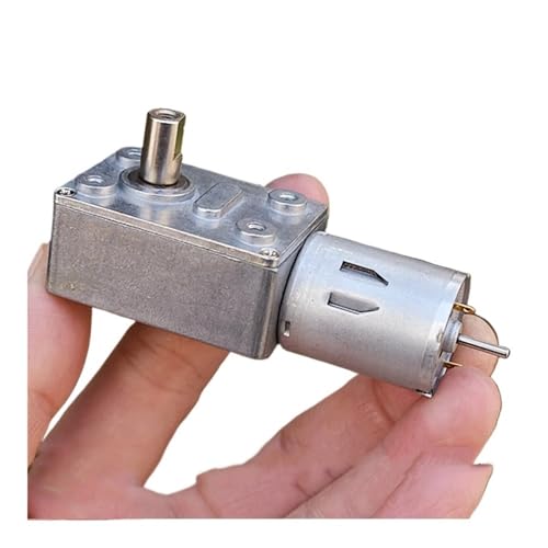 OVSHPUZV Worm Gear Electronic Starter DC6V 12RPM Slow Speed High Torque Reversible Engine Carbon Brush 370 Electronic Starter Deceleration Ratio 1:336 von OVSHPUZV