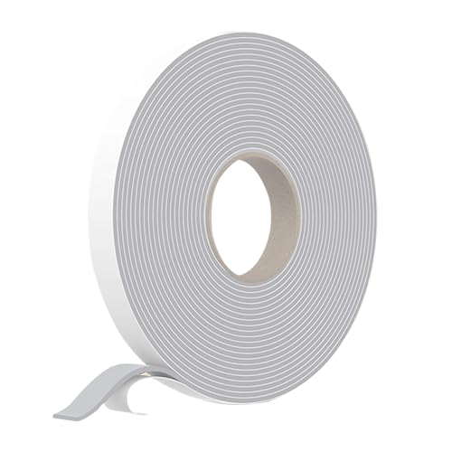 Butylband Schwarz 15mm Butyl Klebeband 10m Butyl Dichtband Butylklebeband Butylkautschuk Klebeband Wasserdicht Selbstklebende Dichtung Zum Abdichten von Windschutzscheibenkanälen (Weiß, 15mm) von OWDFF