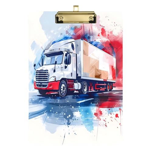 Acryl-Klemmbrett Aquarell LKW hängende Kunststoff-Klemmbretter für Büro von OWFKAY