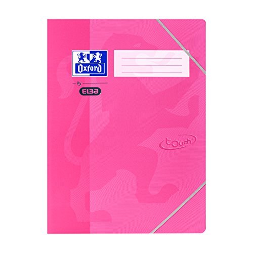 Oxford Eckspanner-Mappe A3, Karton, Soft Touch-Oberfläche, rosa, 10 Stück von Oxford