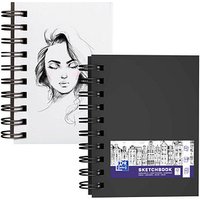 OXFORD Skizzenbuch Sketchbook DIN A6 blanko, schwarz Hardcover 80 Seiten von OXFORD