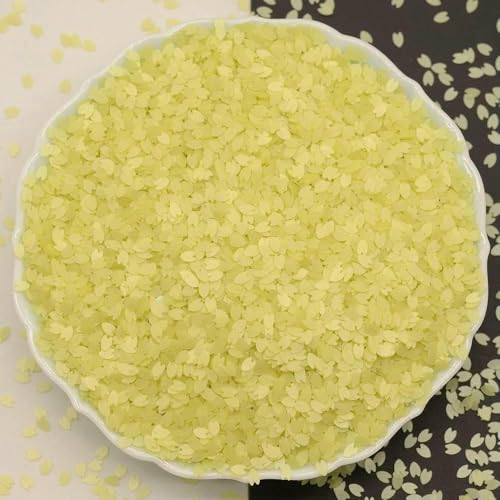 50 g, 5000 Stück, 5 mm, schöne, matte, flache Blütenblätter, lose PVC-Pailletten für Nagelkunst/Nähen/Hochzeitsdekoration, Konfetti, gelb 50 g, 5000 Stück, 5 mm, schöne, matte, flache Blütenblätter, lose PVC-Pailletten für Nagelkunst/Nähen/Hochzeitsdekoration, Konfetti, gelb von OXFYY
