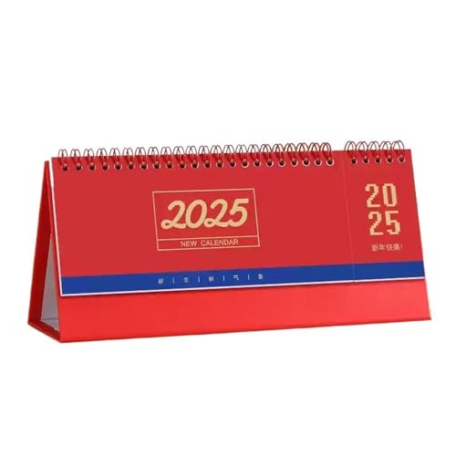 OXOLAMRIN Chinesischer Tischkalender 2025, Langer Desktop-Organizer, Desktop-Büro, Arbeit, Notizblock, Lochkarte, Jahr der Schlange, Business, horizontales Desktop-Geschenk(E) von OXOLAMRIN