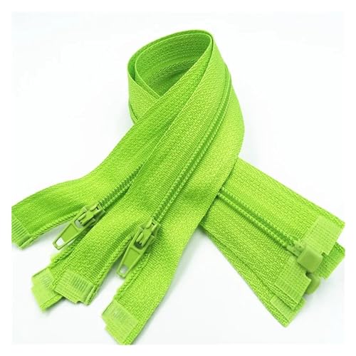 OXOLAMRIN Trennende Reißverschlüsse, Reißverschluss, 5 Stück, offenes Ende, 20–60 cm, geeignet for den Nähprozess von Kleidungsstücken(Green,40CM-5PCS) von OXOLAMRIN