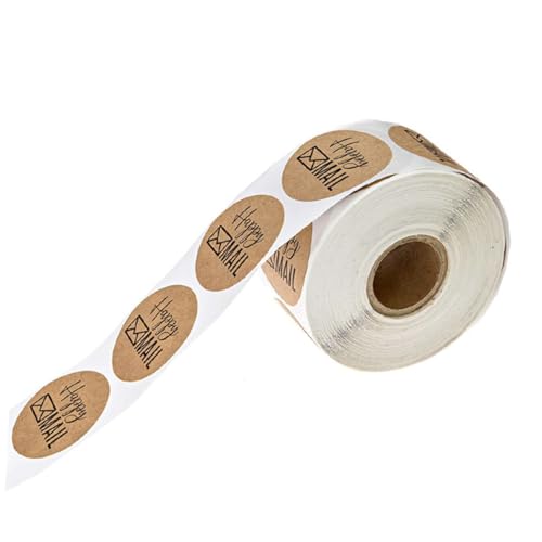 Runde Dankeschön-Anhänger, runde Geschenkanhänger, 1 Rolle 500st Etiketten Aus papier Siegelaufkleber for Umschläge anhänger Siegelaufkleber for Papiertüten Kreis Aufkleber Anhänger von OXOLAMRIN