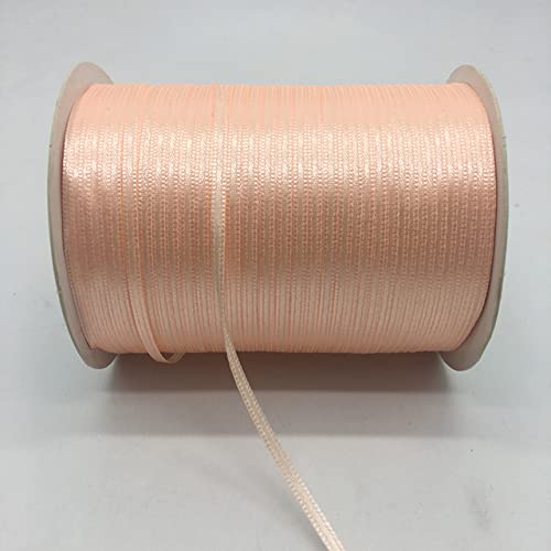 Transparentes Chiffonband, Geschenkband, (20 Yards/lot) 1/8 "3mm Silk Satin Band Polyester Band Hochzeit Weihnachten Party Dekoration DIY Geschenk Verpackung(Light pink) von OXOLAMRIN