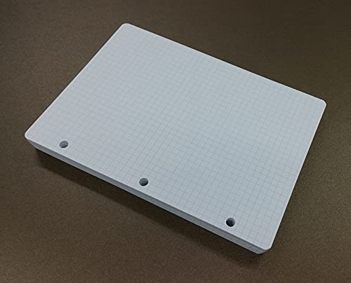 Nachfüllmine 100 Blatt (200 Seiten) - 3 Löcher - A5 14,5 x 20,5 cm kariert 5 mm - DIN A5 3-holes - für Ordner A5 mit 3 Ringen von OY