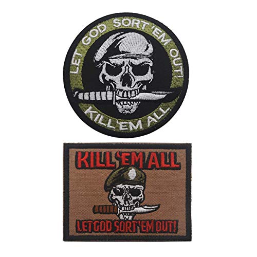 OYSTERBOY Kill'Em All let god sort'em out! Tactical Patch 2 Stück (Hakenrückseite) von OYSTERBOY