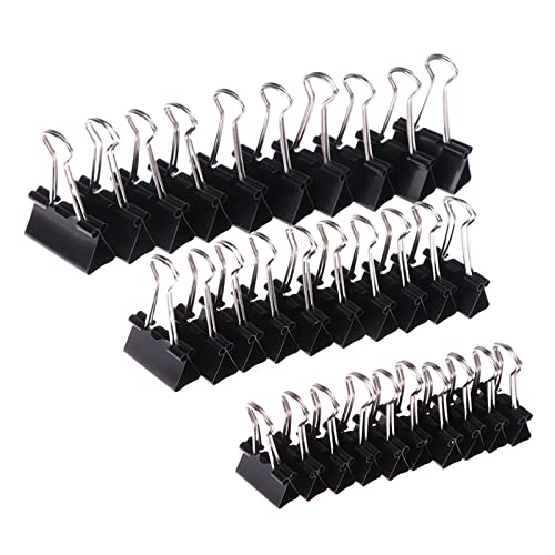 19mm/25mm/32mm 10 teile/los Schwarz Metall Binder Clips Notizen Brief Büroklammer Bürobedarf Bindung sicherungsklammern(19mm) von OZDTLP