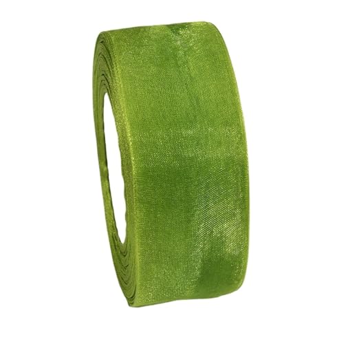 Transparentes Chiffonband, Organza-Satinband für Geschenkverpackung, Dekoration, Hochzeitsstrauß, Party, Girlande, Spitzenstoff, 9,5 m (095,10 mm) von OZFJJWY