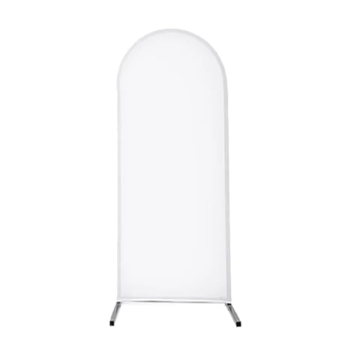 Hochzeit Bogen Abdeckungen Bogen Wand Hintergrund Einfarbig Beige Abdeckung Fotografie Hintergrund Neugeborenen Geburtstag Hochzeit Party Foto Doppelseitige Requisiten Bogenabdeckung(White,6.6FT 100x2 von OZLCUA