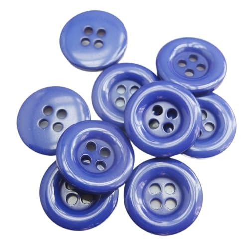 Knöpfe 30Pcs Multicolors 18MM Round Buttons Resin Decorative Scrapbooking Botoes Tailor Garment Sewing Accessory Knöpfe Zum Basteln(14 royal blue) von OZLCUA