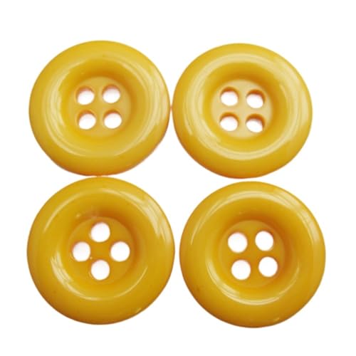 Knöpfe 30Pcs Multicolors 18MM Round Buttons Resin Decorative Scrapbooking Botoes Tailor Garment Sewing Accessory Knöpfe Zum Basteln(18 darkgold) von OZLCUA