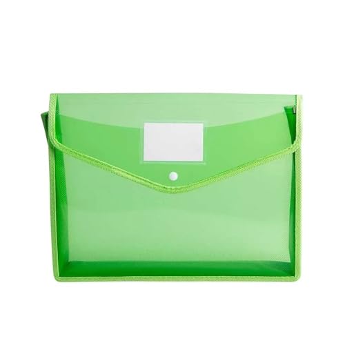 ordner B5 Kunststoffumschläge, Dokumentenmappen, Schnappverschluss, Tasche, Schule, Büro home officedateiorganisation(Green) von OZLINXIouz-121