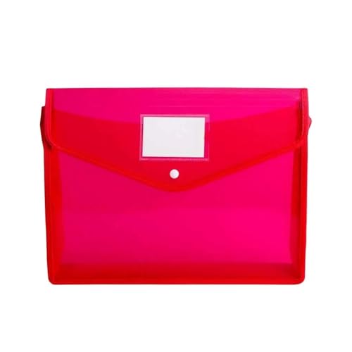 ordner B5 Kunststoffumschläge, Dokumentenmappen, Schnappverschluss, Tasche, Schule, Büro home officedateiorganisation(Red) von OZLINXIouz-121