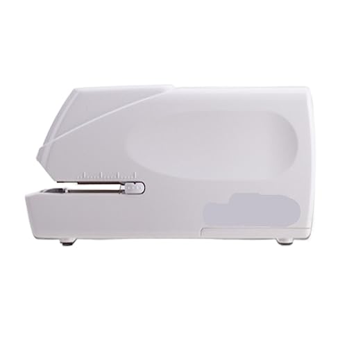 Heftgerät Elektrische tragbare Schreibtisch-Heftgeräte, robust, automatisch, for Zuhause, Studenten, Büro, 20 Schreibtisch-Desktop-Heftgeräte, tragbar Manueller Hefter(White) von OZWYCY