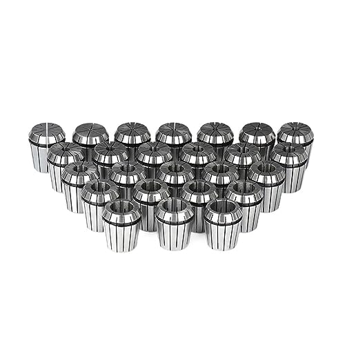 OZZLZH 25PCS ER40 ER Spannzangenfutter Federfutter 2-26mm Spannzangenhalter for CNC-Drehmaschine Werkzeughalter(25pcs AA Standard) von OZZLZH