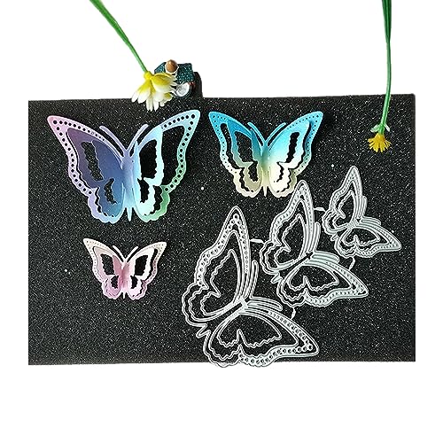 Schmetterlings-Prägeschablonen für Geburtstagskarte, Party, Einladung, Scrapbooking, Album, Schmetterling, Stanzformen für Kartenherstellung, Schmetterlinge von Oadnijuie