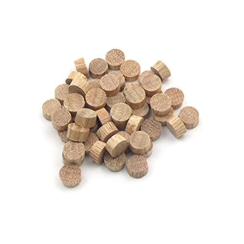 Oakcrafts Eichenholzstopfen, 12 mm, 50 Stück, Premium-Qualität von Oakcrafts