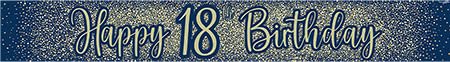 Oaktree UK 624085 Party-Banner, Marineblau und Gold von Oaktree UK