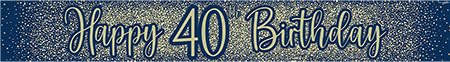 Oaktree UK 624115 Party-Banner, Marineblau und Gold von Oaktree UK