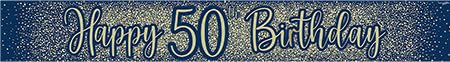 Oaktree UK 624122 Party-Banner, Marineblau und Gold von Oaktree UK