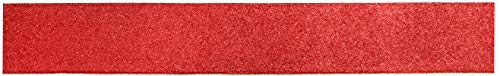 Oaktree UK 653399 Eleganza Sparkle Schleifenband mit Drahtrand, 63 mm x 9,1 m, Rot Nr. 16, 63mm x 9.1m von Oaktree UK