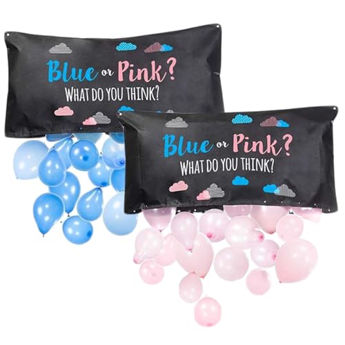 Geschlecht enthüllen Ballon, 1 Set 47x24in Baby Geschlecht enthüllen Luftballons und blaues Geschlecht enthüllen Spiele für Babypartydekorationen von Obelunrp