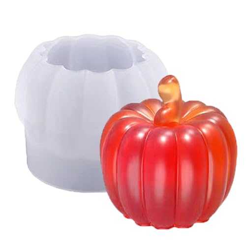 Obesntln 3D-Kürbiskerzenform, Kürbisharzform | 3D-Epoxidharz-Gießkerzenformen für die Seifenherstellung,Wachskerze Seife Ton Handwerk Home Party Dekor für Halloween Party Supplies von Obesntln