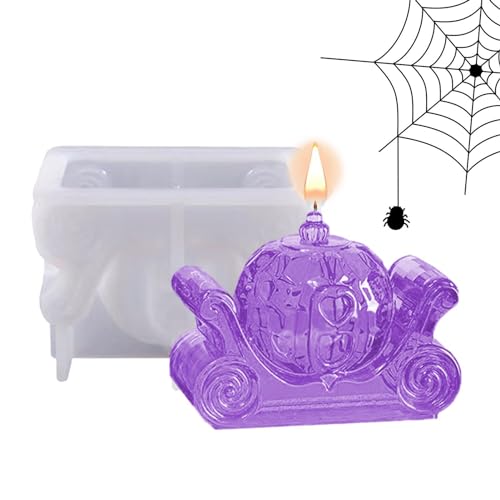 Obesntln -Harzform, Halloween-Kerzenform - 3D-Kerzenherstellung Epoxidharz-Gussformen | Wachskerze Seife Ton Handwerk Home Party Dekor für Halloween Party Supplies von Obesntln