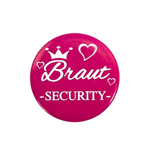 Oblique-Unique® Braut Hochzeit Junggesellenabschied Sticker Buttons (Braut Security 2) von Oblique Unique