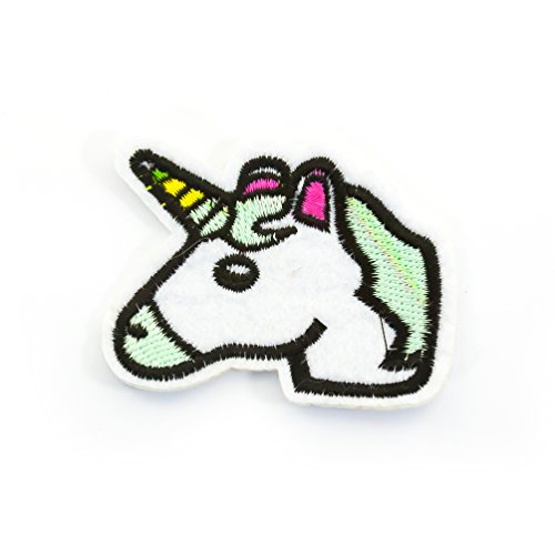 Oblique-Unique® Einhorn Regenbogen Flamingo Aufnäher Patch Aufbügler Applikation - Motiv wählbar (Einhorn2) von Oblique Unique