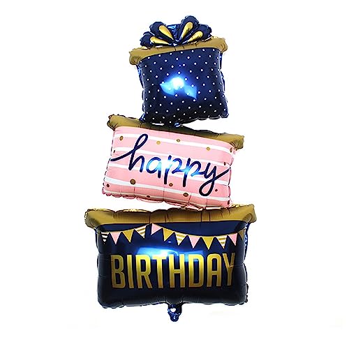 Oblique Unique® Happy Birthday Geschenk Folien Ballon Luftballon zum Geburtstag Kindergeburtstag Dekoration Feier Party von Oblique Unique