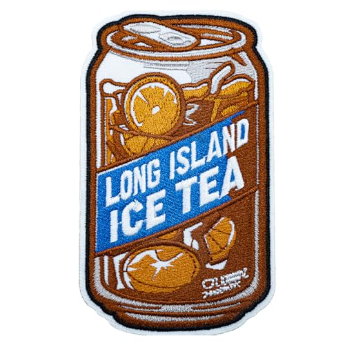 Obokata Bestickter Aufnäher zum Aufbügeln, Motiv: Long Island Ice Tea Applique Patch zum Aufnähen für Westen, Jacken, Kleidung, Hüte, Rucksäcke und Jeans. von Obokata