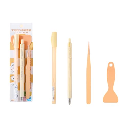 4-teiliges Bastelwerkzeug-Set mit Klebstoff-Applikator, Spatel, Keramikschneiderstift und Pinzette für Scrapbooking-Projekte, Keramikstift, Pinzette 4-teiliges Bastelwerkzeug-Set mit Klebstoff-Applikator, Spatel, Keramikschneiderstift und Pinzette für Scrapbooking-Projekte, Keramikstift, Pinzette von Obotsnoi
